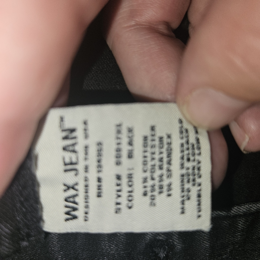 Wax Jean Basic Denim Black Jean Jacket Size 1xl - Picture 11 of 12
